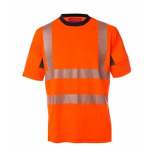 Synlig Plus T-skjorte FL.Orange/Marine